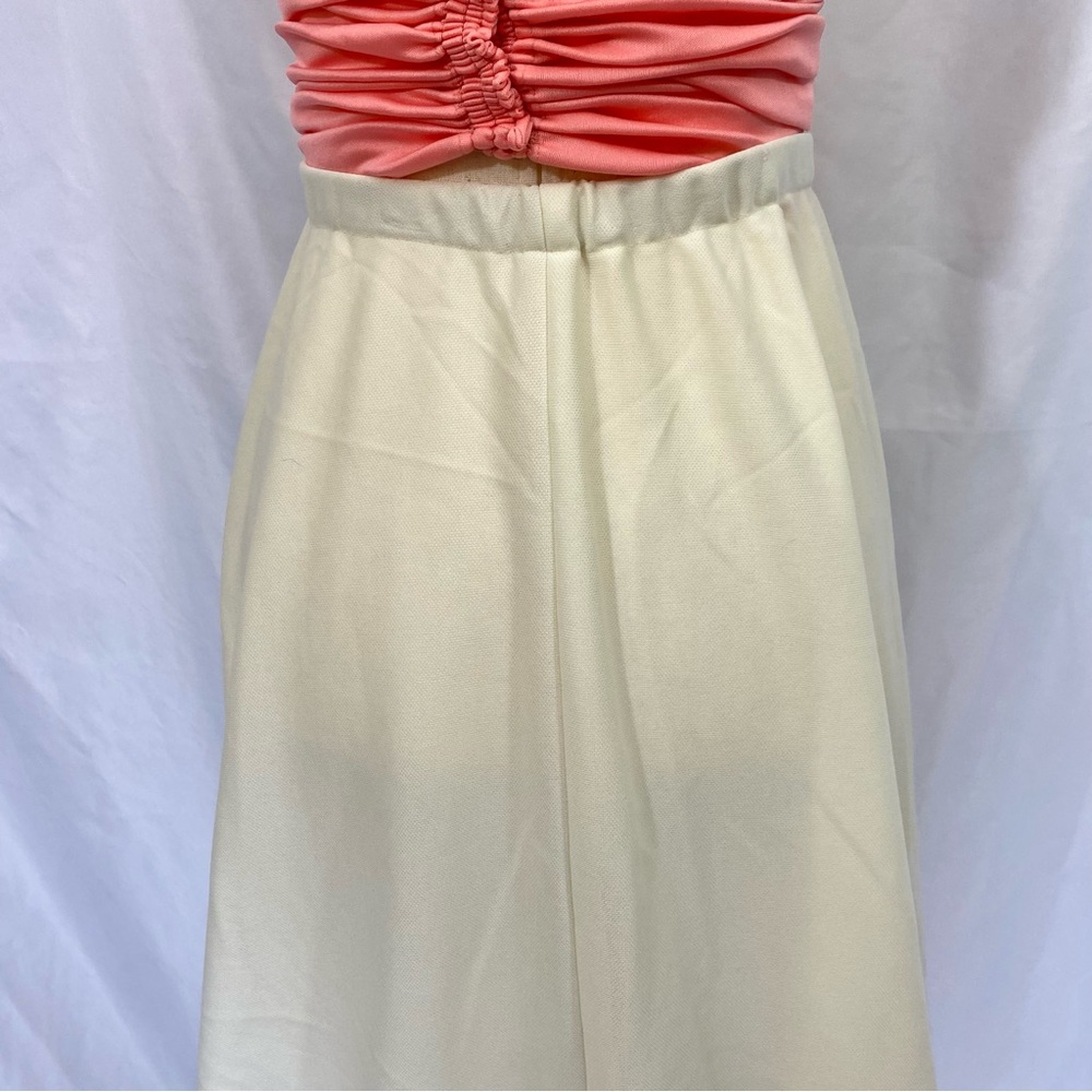 Vintage 70’s Handmade Off White High Waisted Maxi Skirt Medium Large - Picture 5 of 5